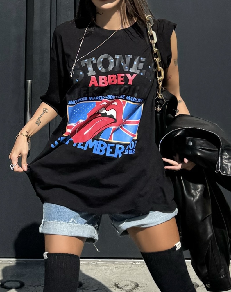 ABBEYLEE韓國直郵東大門代購女裝新款真品24秋冬休閑熱賣T恤ABBEYLEET恤圖色1