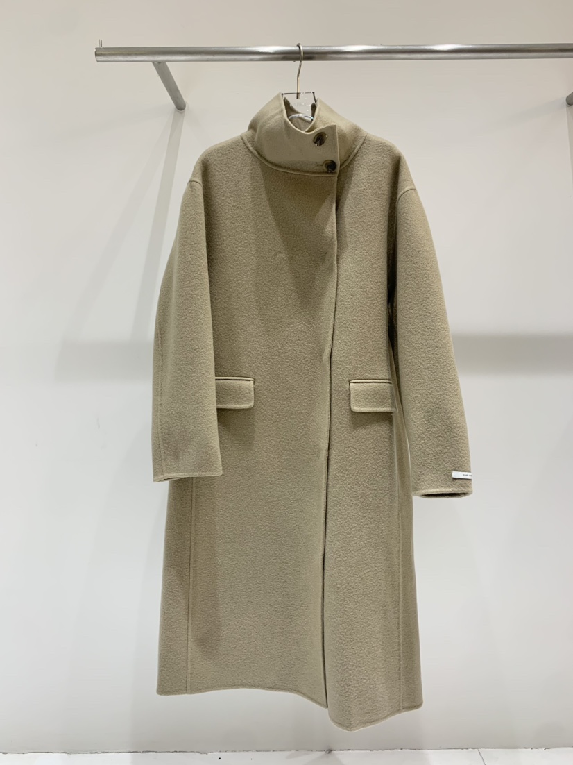 FABRIC韓國直郵女裝新款時尚24秋冬推薦人氣中長款大衣高領FABRIC中長款大衣圖色2