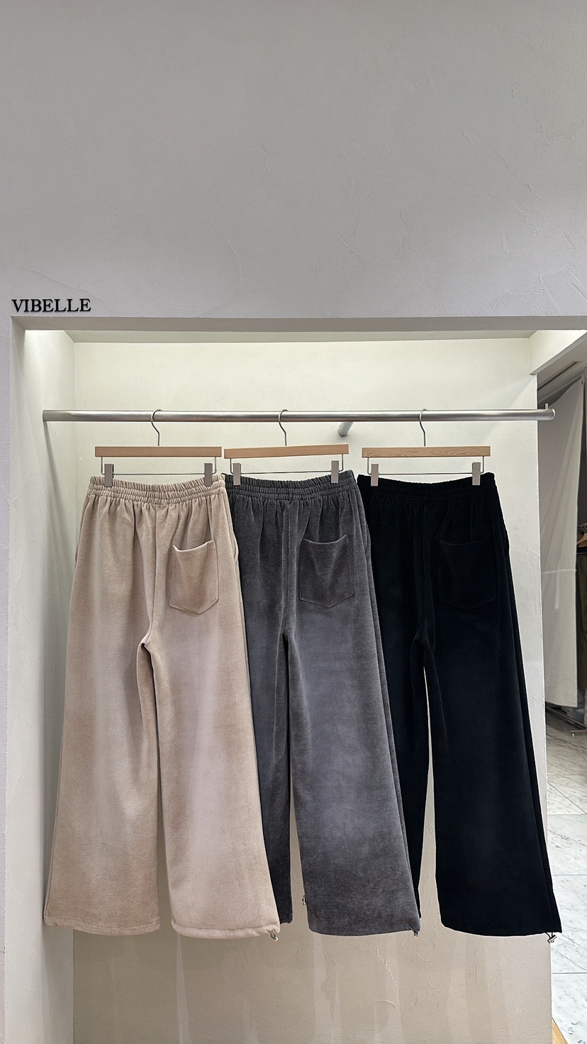 Vibelle韓國直郵女裝新款人氣職業時尚真品24秋冬休閑褲復古VIBELLE休閑褲