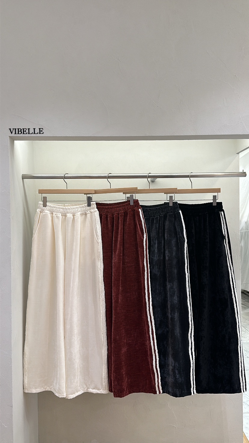 Vibelle韓國直郵東大門實拍女裝新品休閑24秋冬真品休閑褲VIBELLE休閑褲