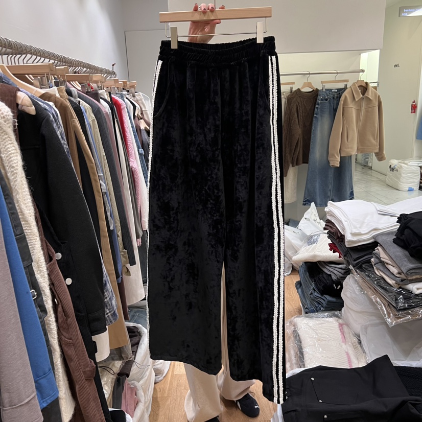 Vibelle韓國直郵東大門實拍女裝新品休閑24秋冬真品休閑褲VIBELLE休閑褲圖色4