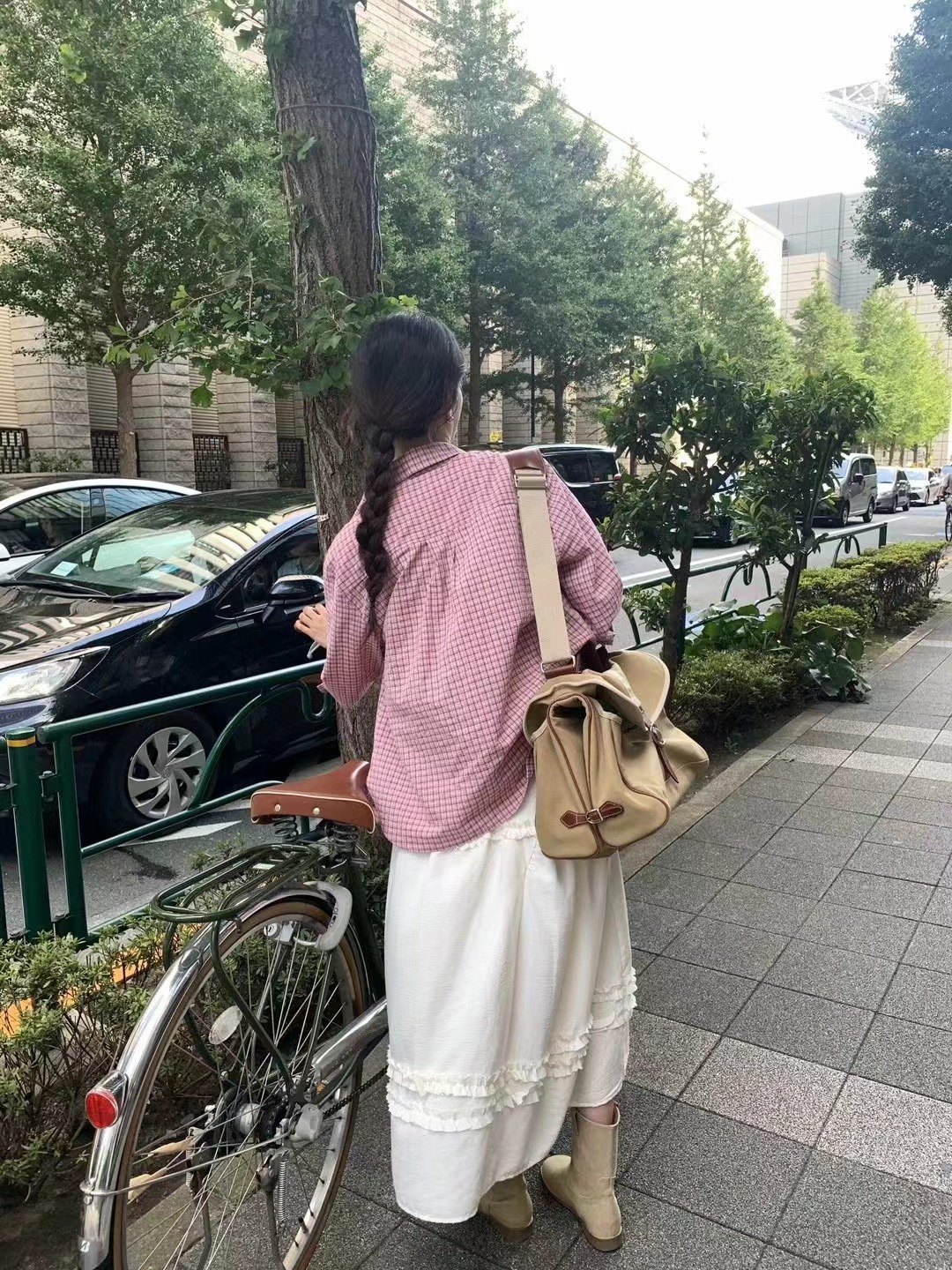 Call my name韓國直郵東大門實拍女裝新款職業時尚24秋冬長裙Call my name長裙