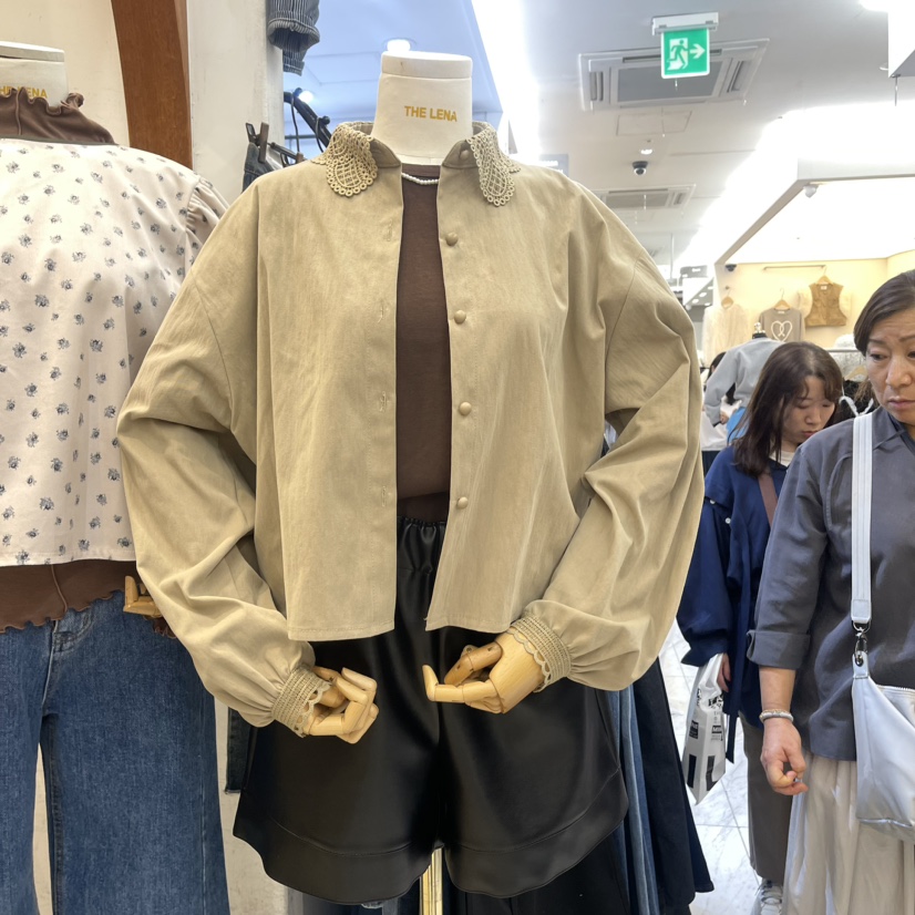 THE LENA直郵韓國代購女裝新款熱賣時尚推薦人氣襯衫蕾絲衫NWEOL襯衫/蕾絲衫圖色2