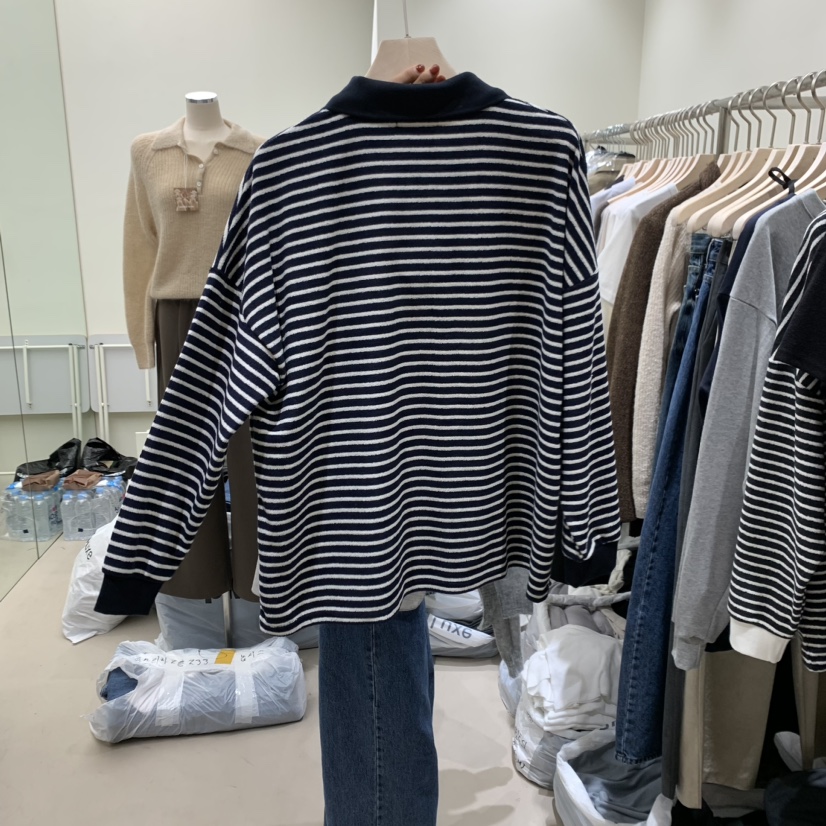 NOPSIS直郵韓國代購女裝新款24秋冬推薦熱賣職業真品長袖T恤NOPSIS長袖T恤