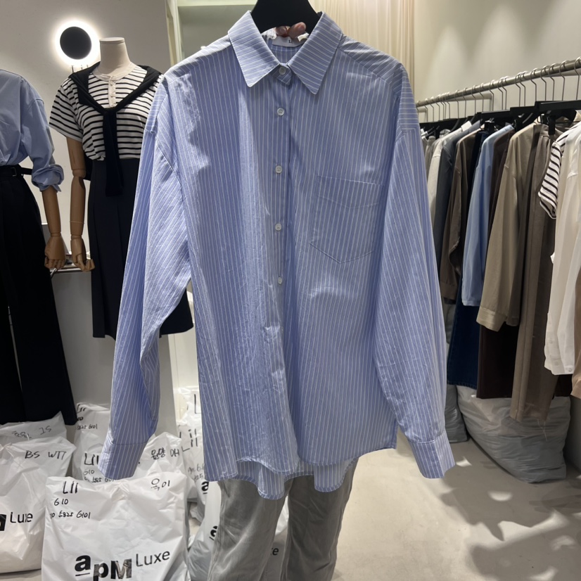 LIL韓國直郵東大門代購女裝新品熱賣休閑24秋冬襯衫蕾絲衫LIL襯衫/蕾絲衫圖色2