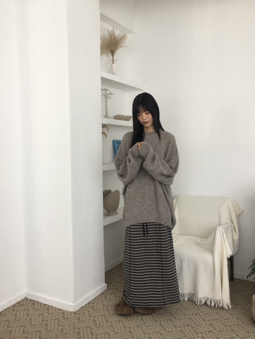 SOAPYROOM直郵韓國代購女裝新品休閑時尚熱賣24秋冬真品長裙SOAPYROOM長裙