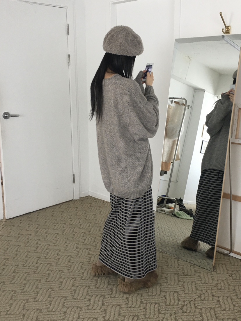 SOAPYROOM直郵韓國代購女裝新品休閑時尚熱賣24秋冬真品長裙SOAPYROOM長裙