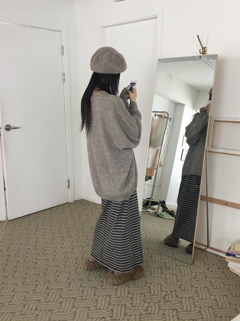 SOAPYROOM直郵韓國代購女裝新品休閑時尚熱賣24秋冬真品長裙SOAPYROOM長裙