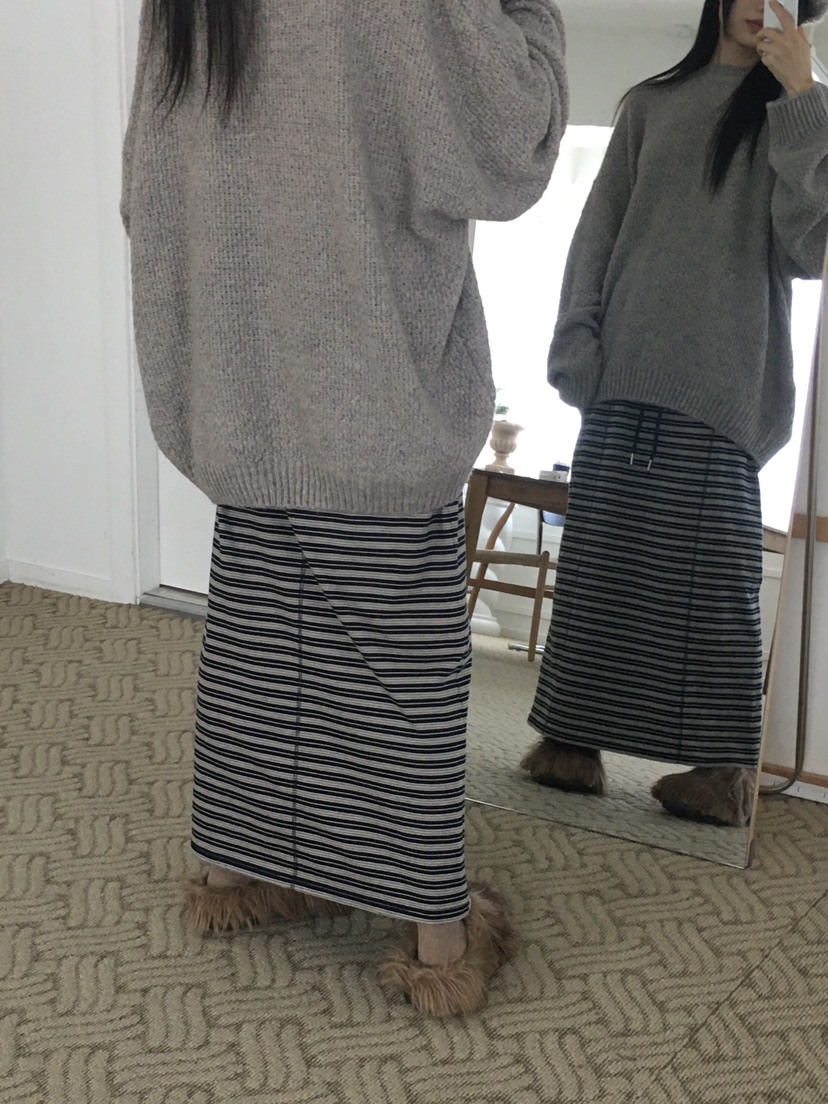 SOAPYROOM直郵韓國代購女裝新品休閑時尚熱賣24秋冬真品長裙SOAPYROOM長裙