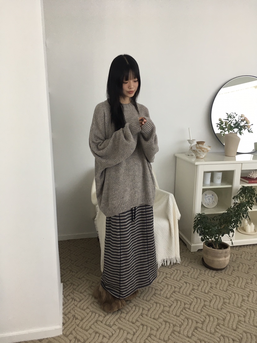SOAPYROOM直郵韓國代購女裝新品休閑時尚熱賣24秋冬真品長裙SOAPYROOM長裙