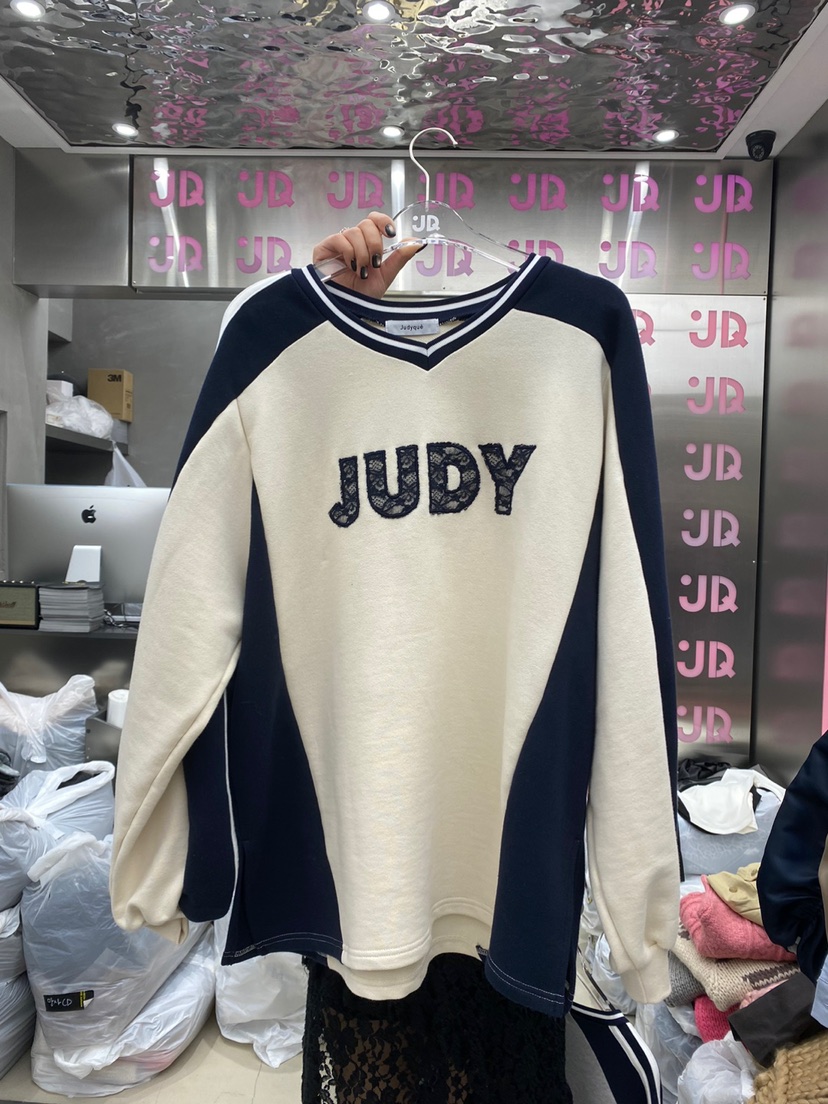 Judyque直郵韓國代購女裝新款職業推薦真品時尚休閑24秋冬衛衣Judyque衛衣圖色1