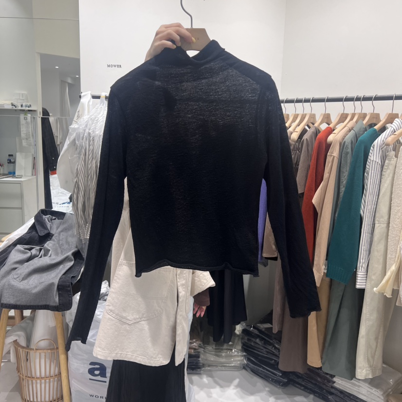 MOWER韓國直郵東大門實拍女裝新品職業休閑24秋冬長袖T恤MOWER長袖T恤圖色3