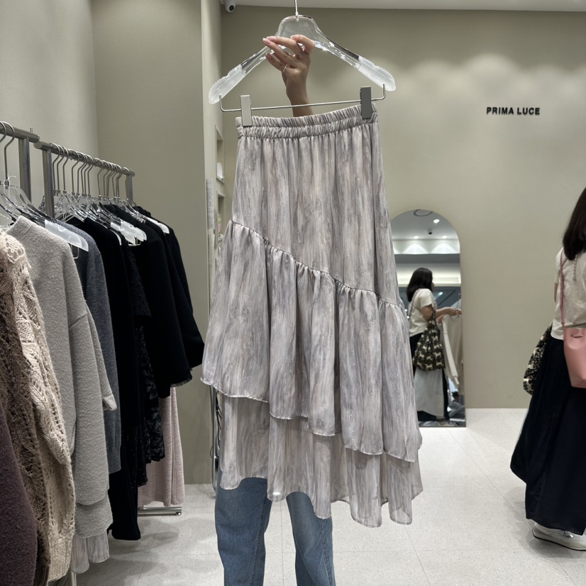 CHARLOTTE韓國直郵東大門實拍女裝新品人氣熱賣24秋冬長裙CHARLOTTE長裙