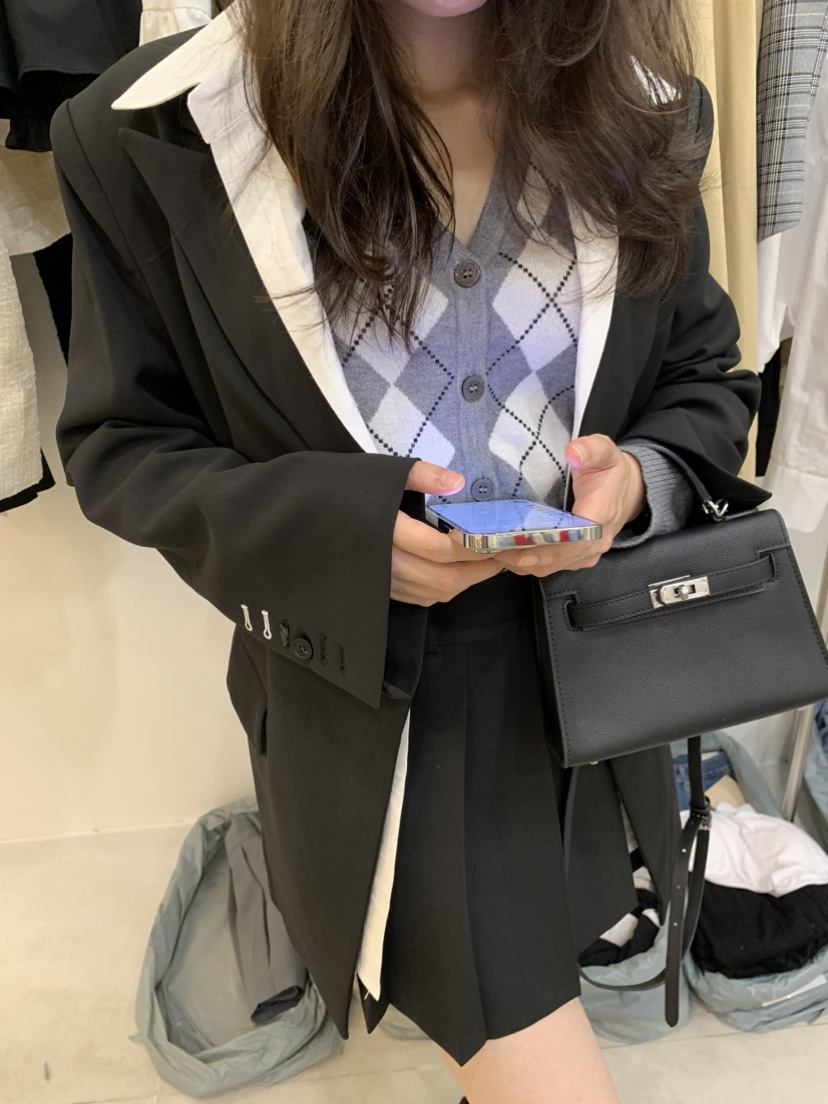 BANI BLUBH直郵韓國代購女裝新款推薦24秋冬時尚真品夾克BANI BLUSH夾克