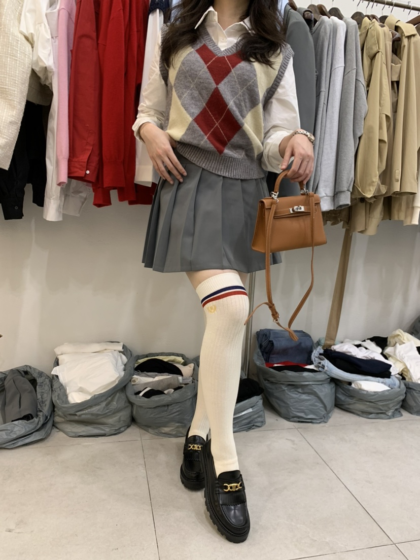 BANI BLUBH韓國直郵東大門代購女裝新款熱賣職業24秋冬短裙百褶BANI BLUSH短裙