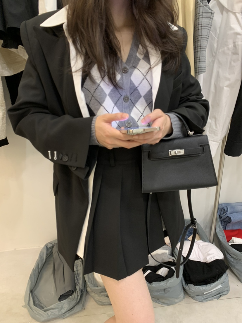 BANI BLUBH韓國直郵東大門代購女裝新款熱賣職業24秋冬短裙百褶BANI BLUSH短裙