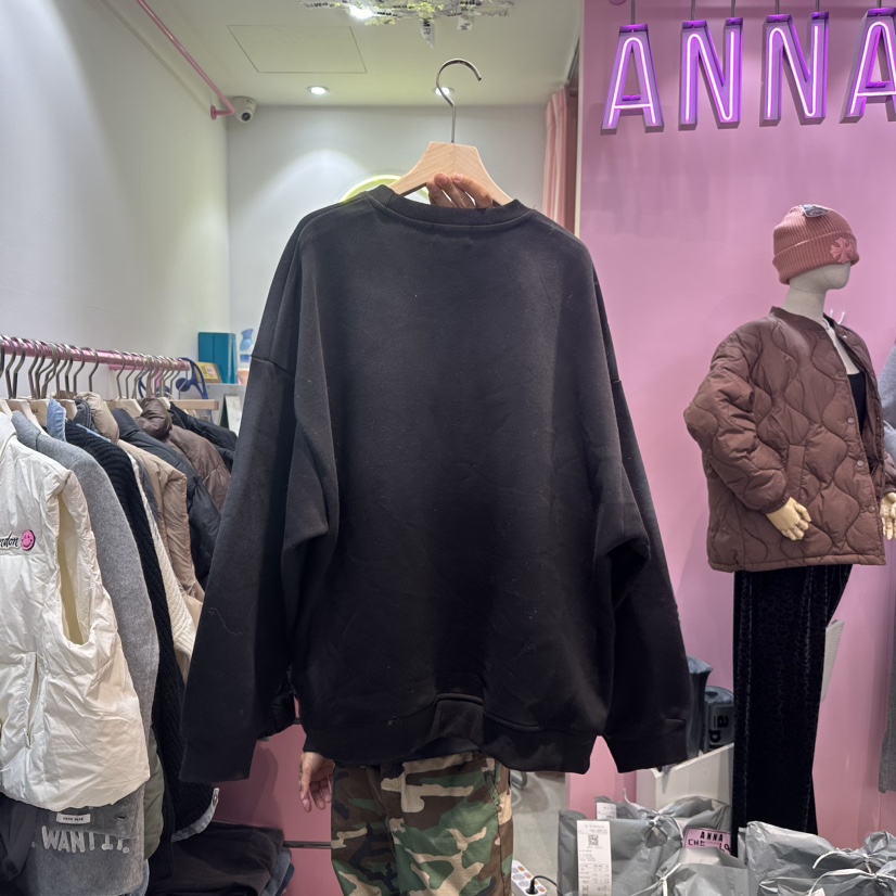 ANNA直郵韓國代購女裝新品真品休閑24秋冬人氣推薦時尚衛衣ANNA衛衣