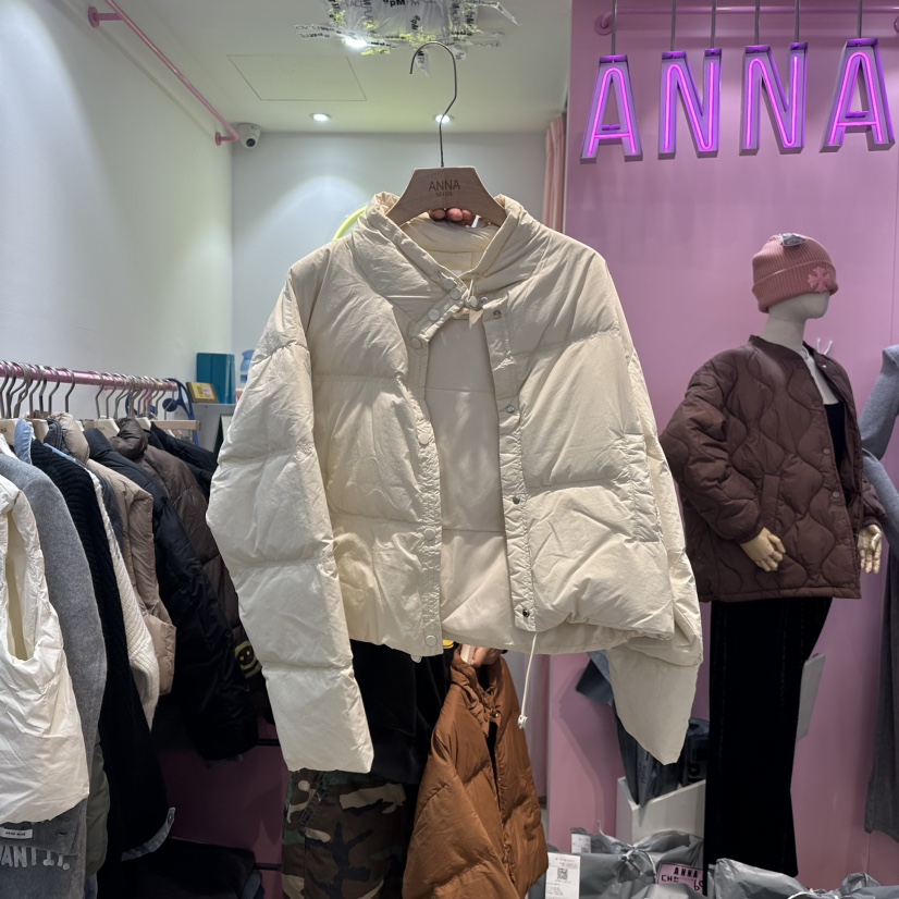 ANNA韓國直郵東大門代購女裝新款真品人氣時尚短款棉服填充ANNA短款棉服圖色2