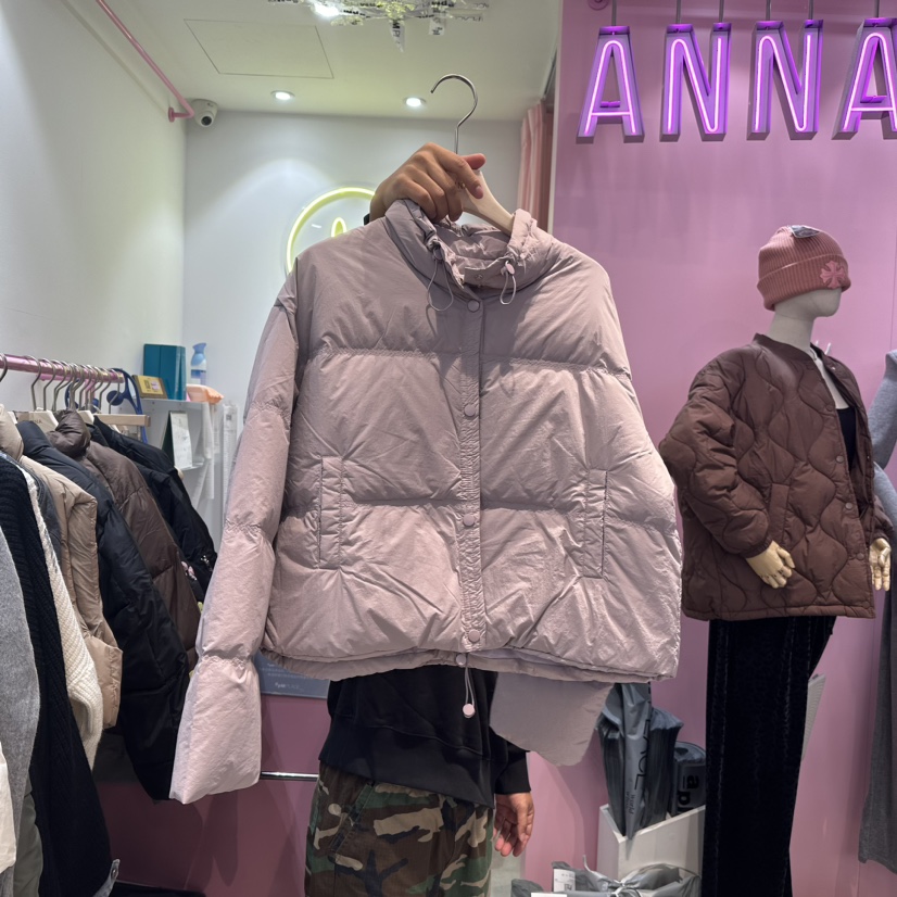 ANNA韓國直郵東大門代購女裝新款真品人氣時尚短款棉服填充ANNA短款棉服圖色4