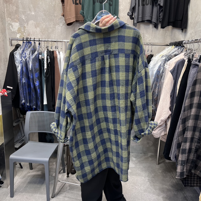 YEON韓國直郵女裝新品時尚24秋冬真品休閑熱賣襯衫蕾絲衫YEON襯衫/蕾絲衫