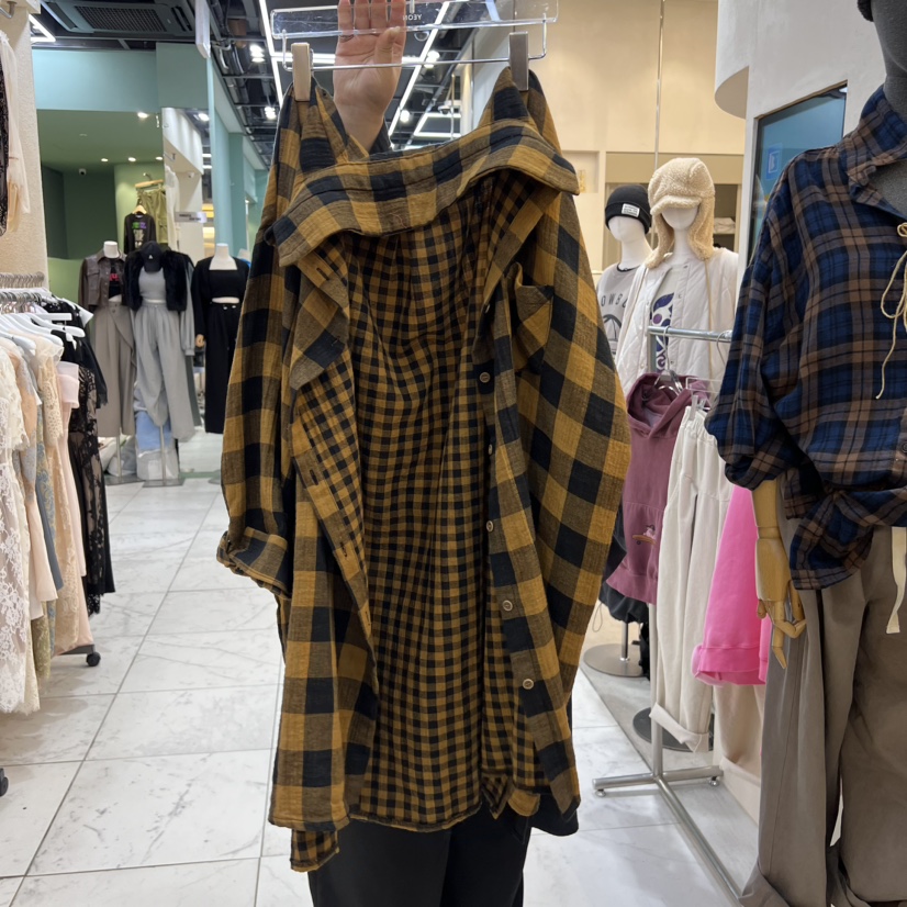 YEON韓國直郵女裝新品時尚24秋冬真品休閑熱賣襯衫蕾絲衫YEON襯衫/蕾絲衫圖色4