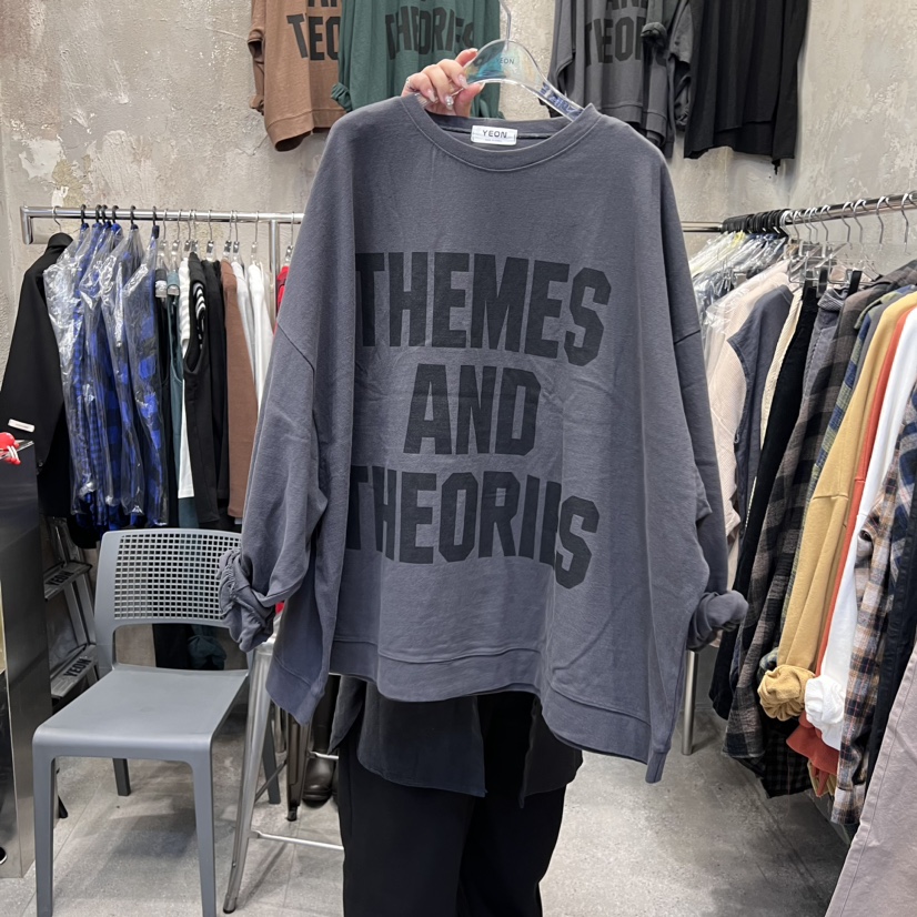 YEON直郵韓國代購女裝新品時尚職業休閑24秋冬推薦人氣衛衣YEON衛衣圖色5