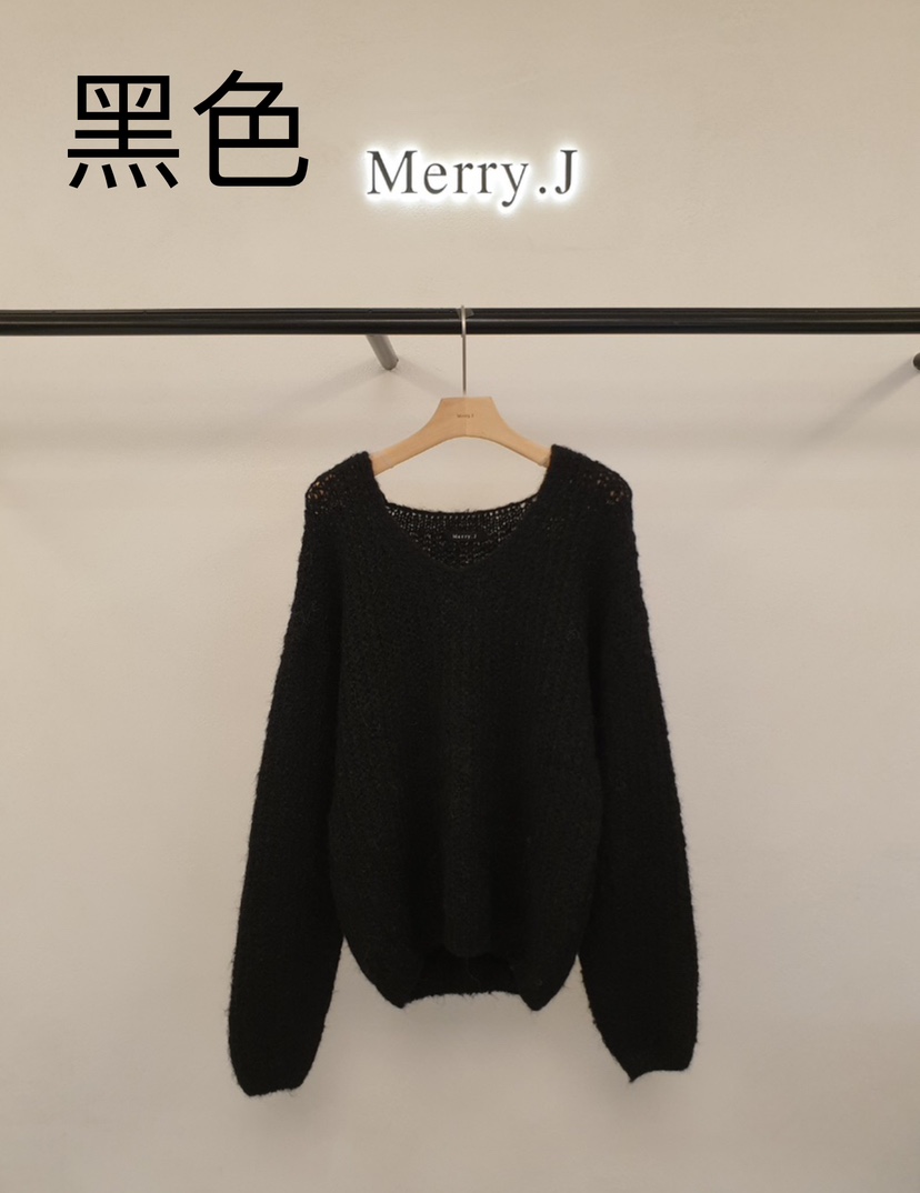 MERRY-J直郵韓國代購女裝新款24秋冬職業時尚熱賣針織衫MERRY-J針織衫圖色2