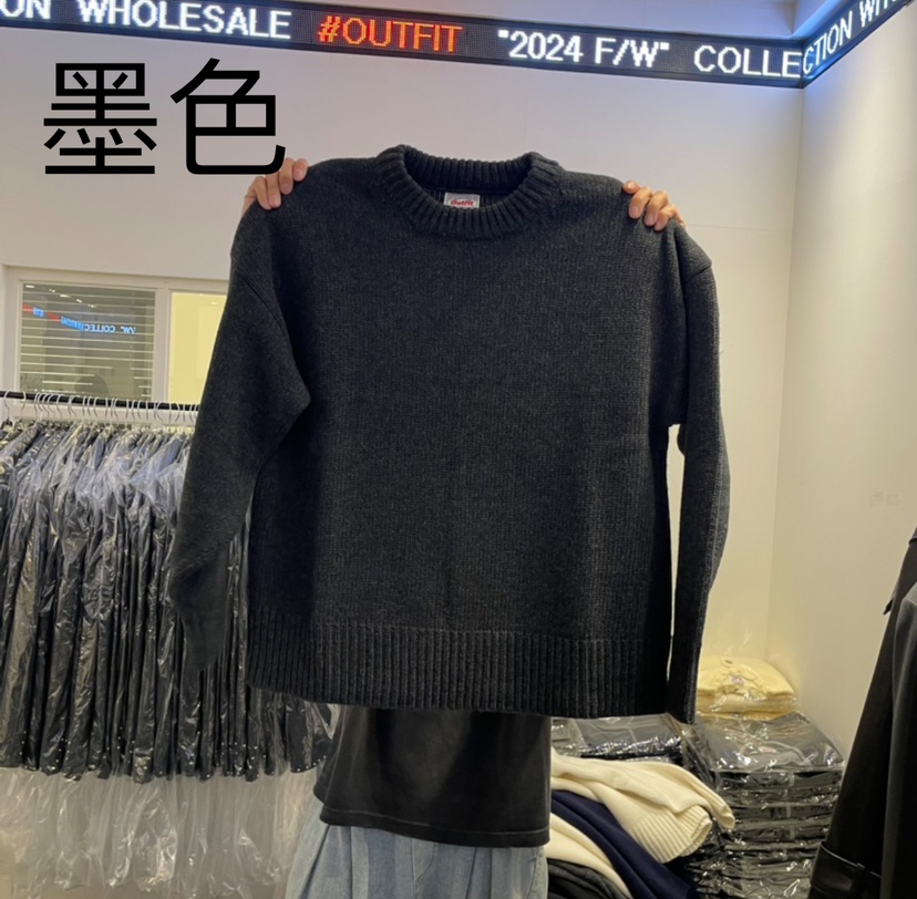 OUTFIT韓國直郵女裝新品真品推薦時尚休閑職業24秋冬針織衫OUTFIT針織衫圖色2