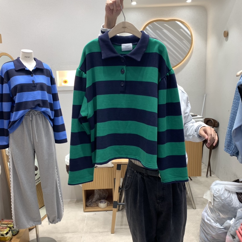 NEAR韓國直郵女裝新品人氣真品推薦職業休閑時尚24秋冬長袖T恤NEAR長袖T恤圖色2
