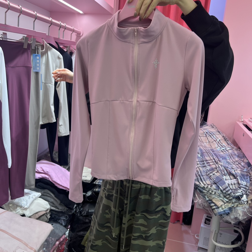 LOVE PINK韓國直郵東大門實拍女裝新款休閑推薦針織衫拉鏈LOVE PINK針織衫圖色2