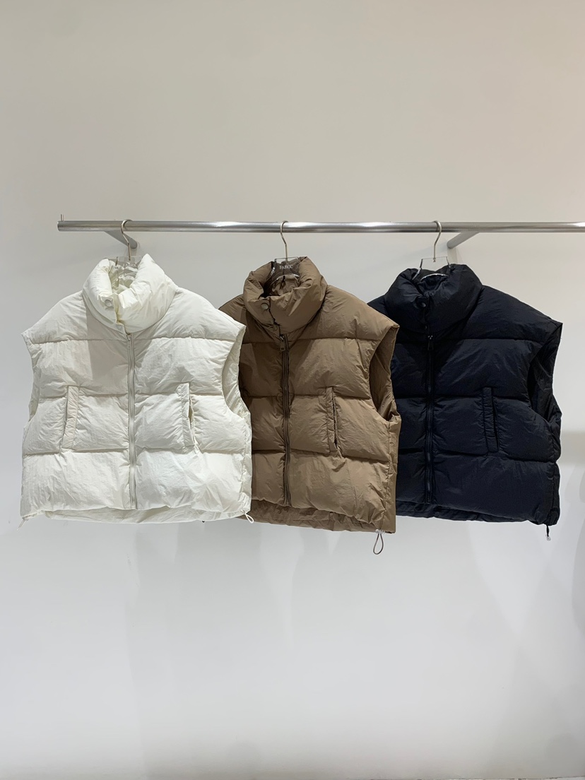 FABRIC韓國直郵東大門實拍女裝新款休閑真品人氣馬甲填充鴨絨FABRIC馬甲