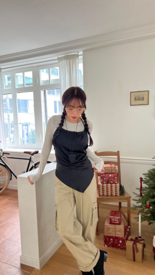 by hey/To Sewing直郵韓國代購女裝新品推薦真品長袖T恤BY HEY/TO SEWING長袖T恤