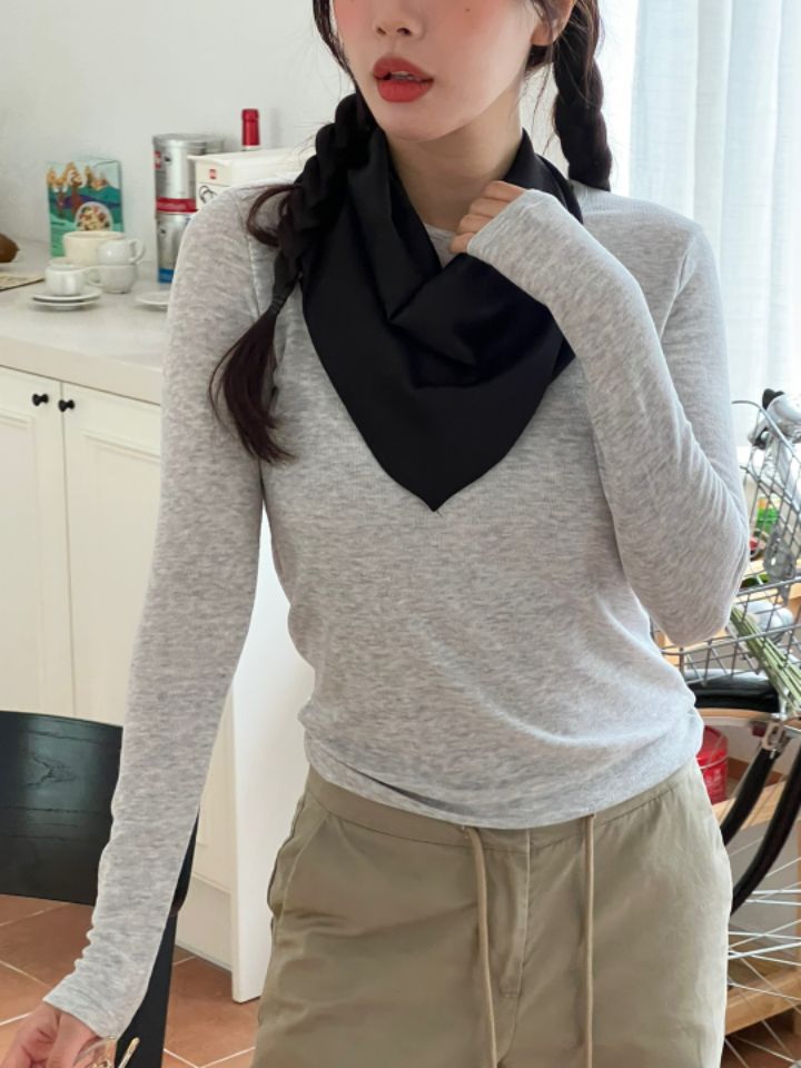 by hey/To Sewing直郵韓國代購女裝新品推薦真品長袖T恤BY HEY/TO SEWING長袖T恤
