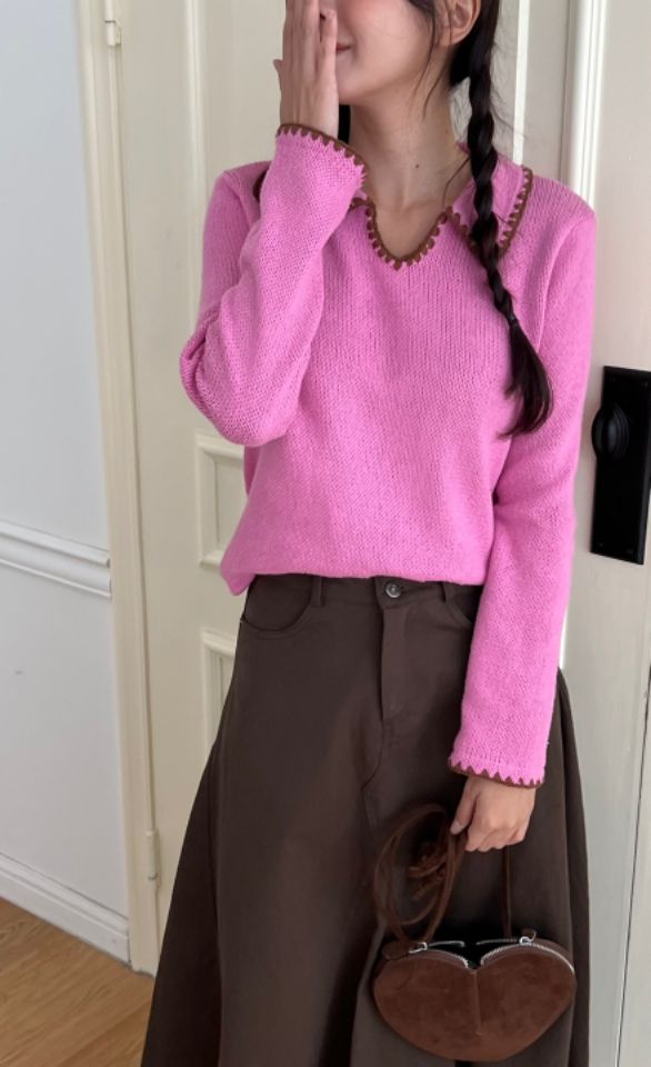 by hey/To Sewing韓國直郵東大門實拍女裝新款人氣針織衫BY HEY/TO SEWING針織衫圖色2