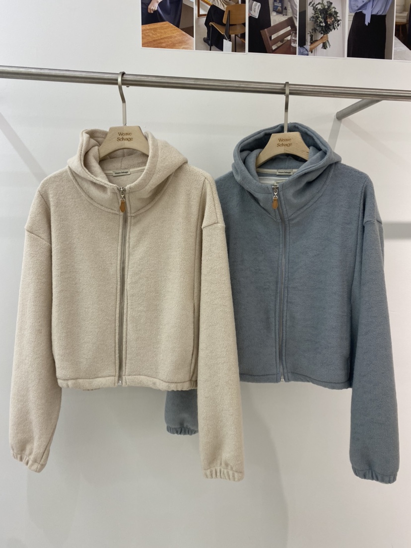WEAUE SELVAGE直郵韓國代購女裝新品推薦熱賣夾克羊毛拉鏈WEAUE SELVAGE夾克