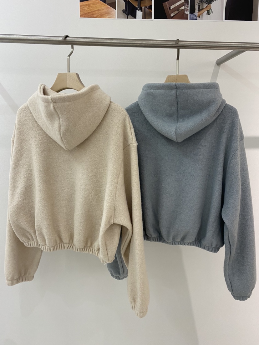 WEAUE SELVAGE直郵韓國代購女裝新品推薦熱賣夾克羊毛拉鏈WEAUE SELVAGE夾克