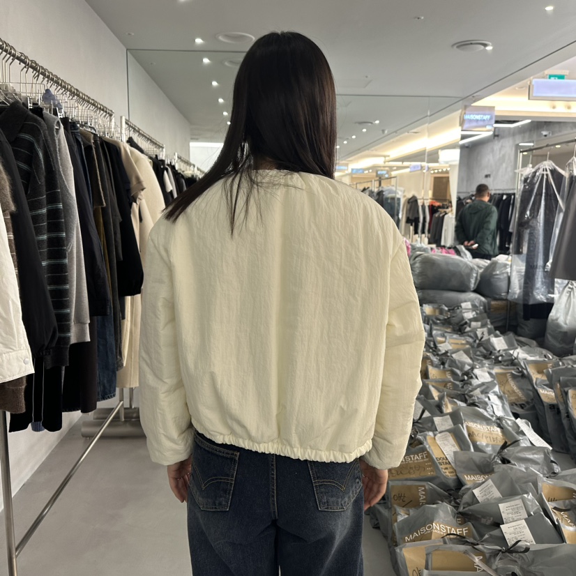 MAISONSTAFF/LE SMOKING韓國直郵女裝新品人氣24秋冬短款棉服MAISONSTAFF/DOUBLE STANDARD短款棉服