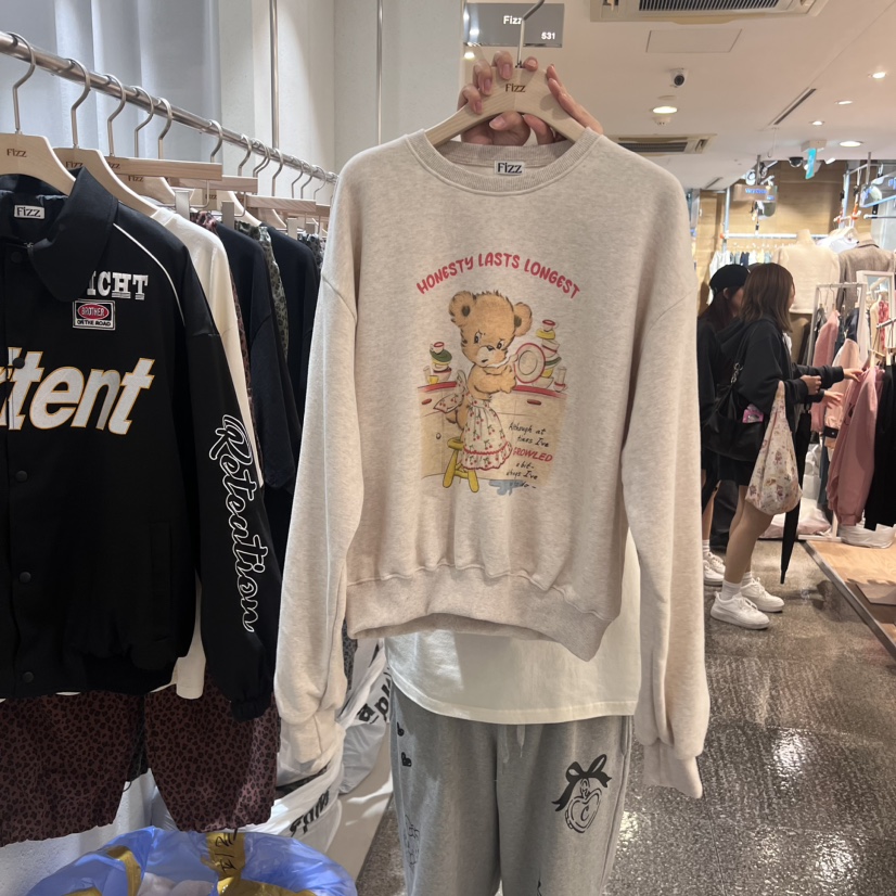 FIZZ直郵韓國代購女裝新品時尚人氣推薦休閑熱賣職業真品衛衣FIZZ衛衣