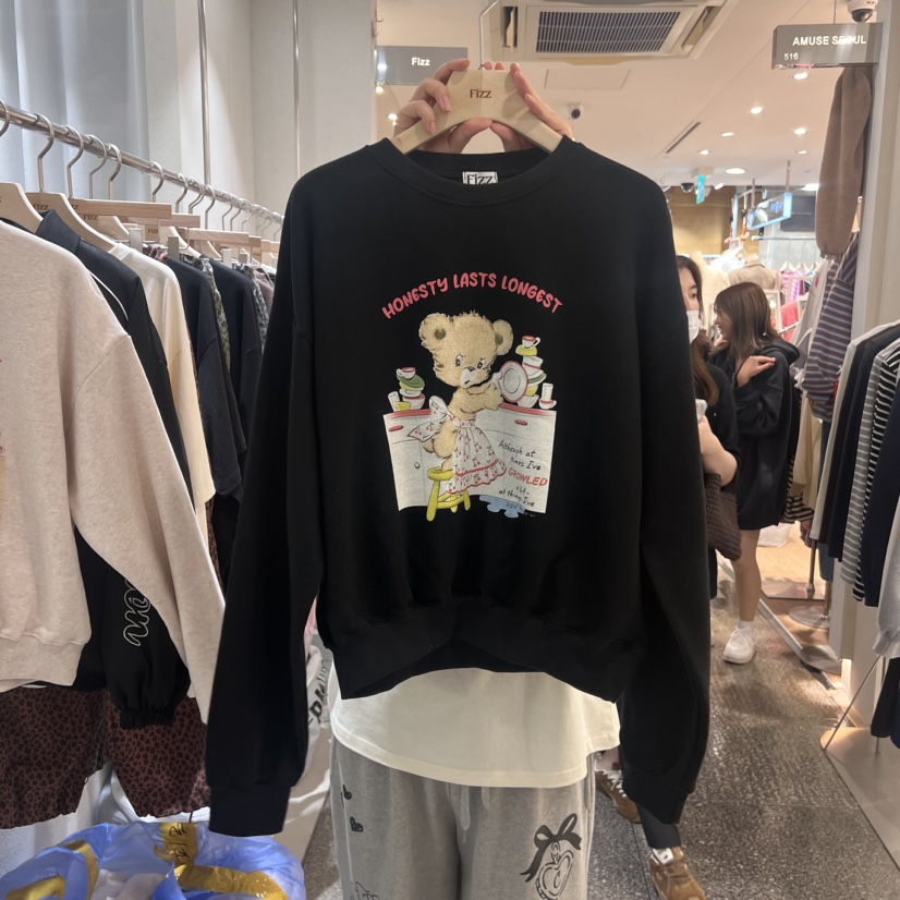 FIZZ直郵韓國代購女裝新品時尚人氣推薦休閑熱賣職業真品衛衣FIZZ衛衣圖色2