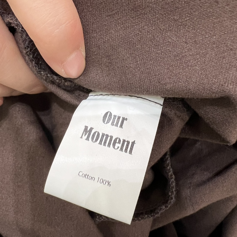 OURMOMENT直郵韓國代購女裝新品推薦24秋冬連衣裙含腰帶口袋OURMOMENT連衣裙