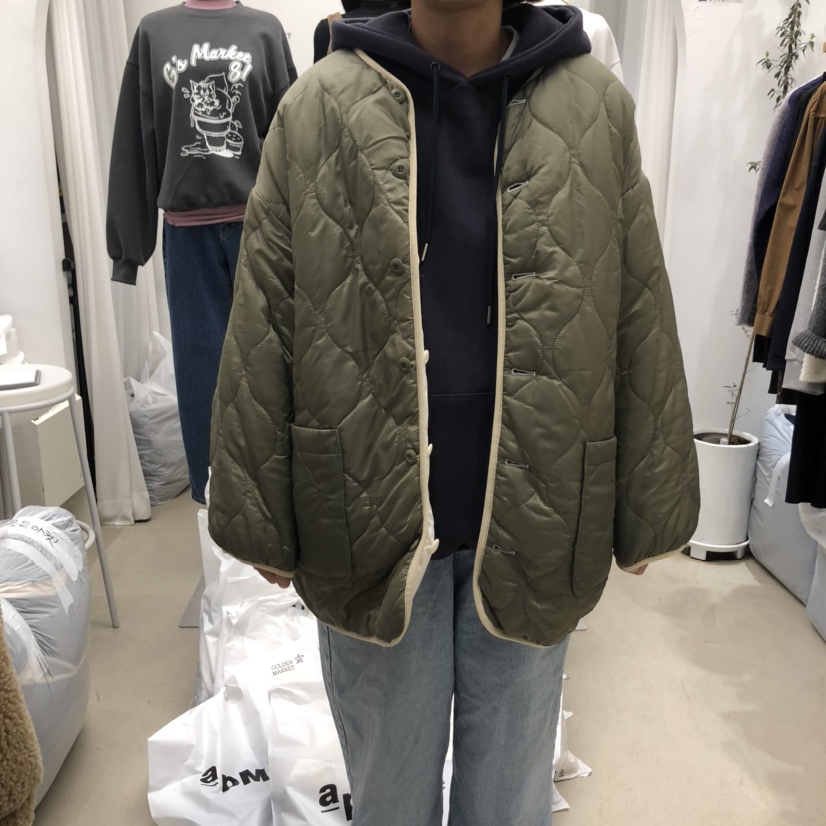 GOLDEN MARKET韓國直郵女裝新品推薦職業短款棉服兩面雙面GOLDEN MARKET短款棉服