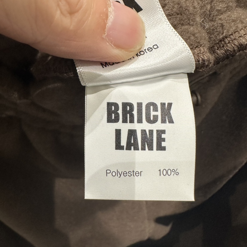 BRICKLANE韓國直郵東大門實拍女裝新款24秋冬休閑褲羊毛拉鏈BRICKLANE休閑褲