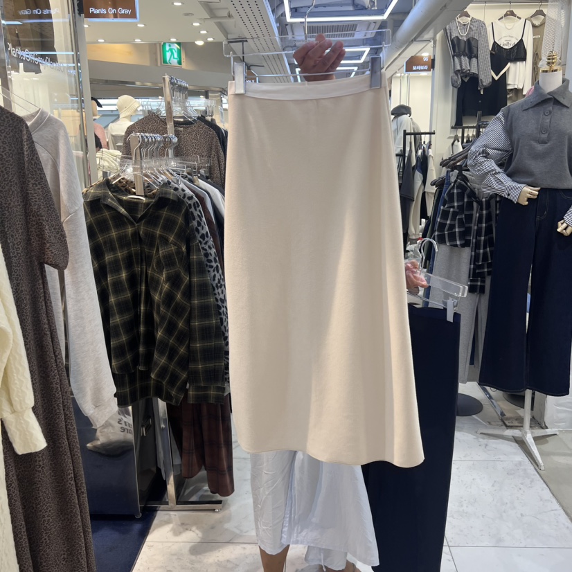 PLANTS ON GRAY直郵韓國代購女裝新品職業24秋冬半身裙中短裙PLANTS ON GRAY半身裙/中短裙圖色3