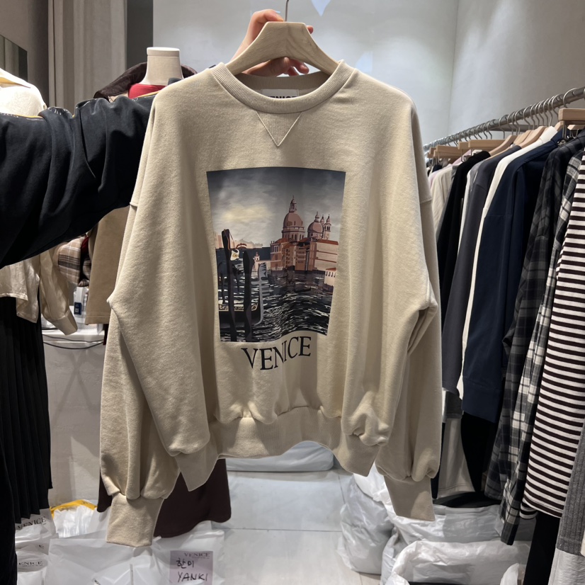 VENICE韓國直郵女裝新款職業真品24秋冬時尚推薦人氣衛衣VENICE衛衣圖色3