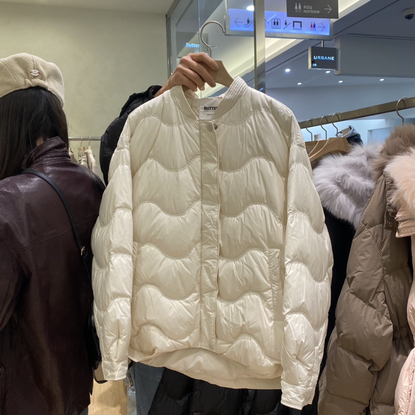 Butter-P直郵韓國代購女裝新品人氣職業短款羽絨服填充鴨絨Butter-P短款羽絨服圖色1