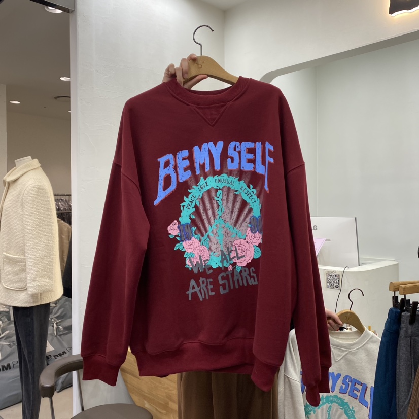 b#/BISHOP韓國直郵女裝新品職業時尚熱賣休閑衛衣拉絲雙面b#/BISHOP衛衣圖色2