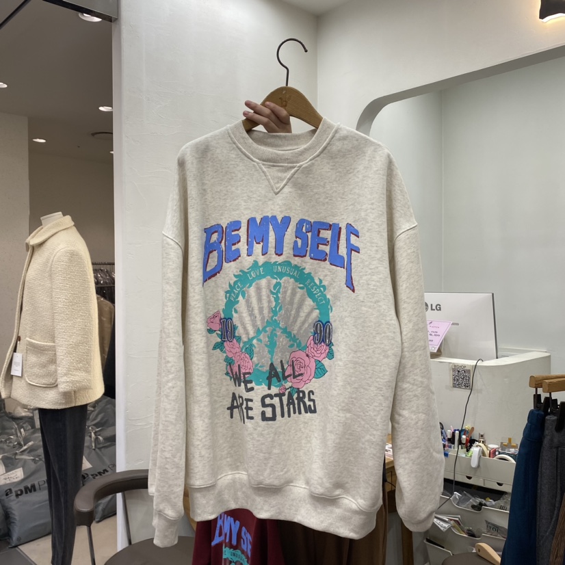 b#/BISHOP韓國直郵女裝新品職業時尚熱賣休閑衛衣拉絲雙面b#/BISHOP衛衣圖色3