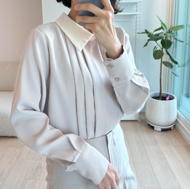 DAILY PROJECT韓國直郵東大門實拍女裝新款休閑襯衫蕾絲衫DAILY PROJECT襯衫/蕾絲衫