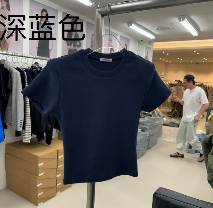 TOPDRESSING韓國直郵東大門代購女裝新品熱賣休閑人氣職業T恤TOPDRESSINGT恤圖色3