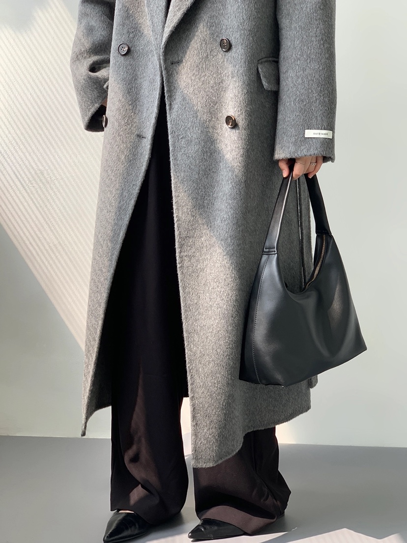 BANI BLUBH韓國直郵東大門代購女裝新款時尚中長款大衣含腰帶手工BANI BLUSH中長款大衣